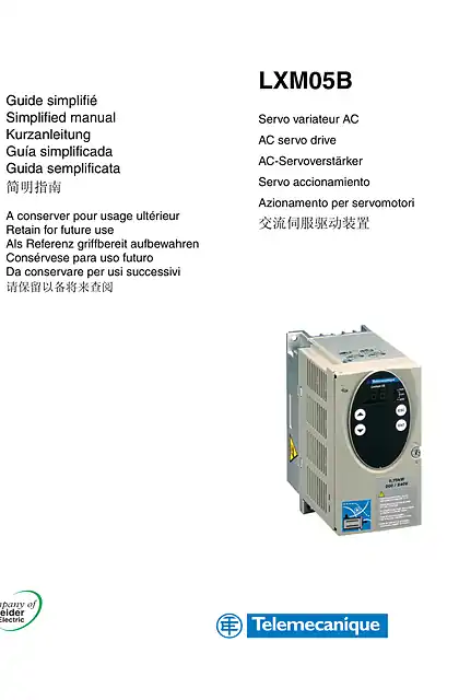 schneider施耐德LXM05B - 简明指南 - 交流伺服驱动装置